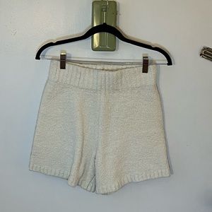SKIMS Cozy Knit Short in Bone, Size S/M